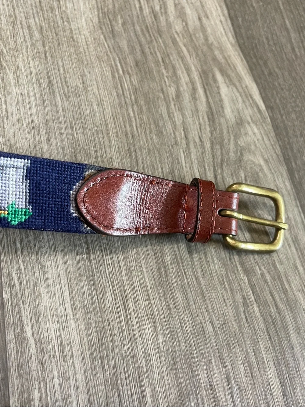 Smathers and Branson Gentleman’s Drinks Needlepoint Belt